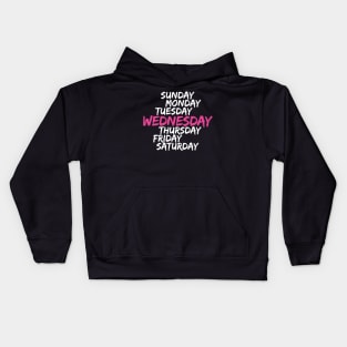 On Wednesdays We Wear Pink Kids Hoodie